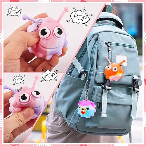 Miniatura 6 de Regalos para el día de San Valentín para niños, bolas de animales 3D Pop juguetes Fidget con tarjetas del día de San Valentín, regalos de