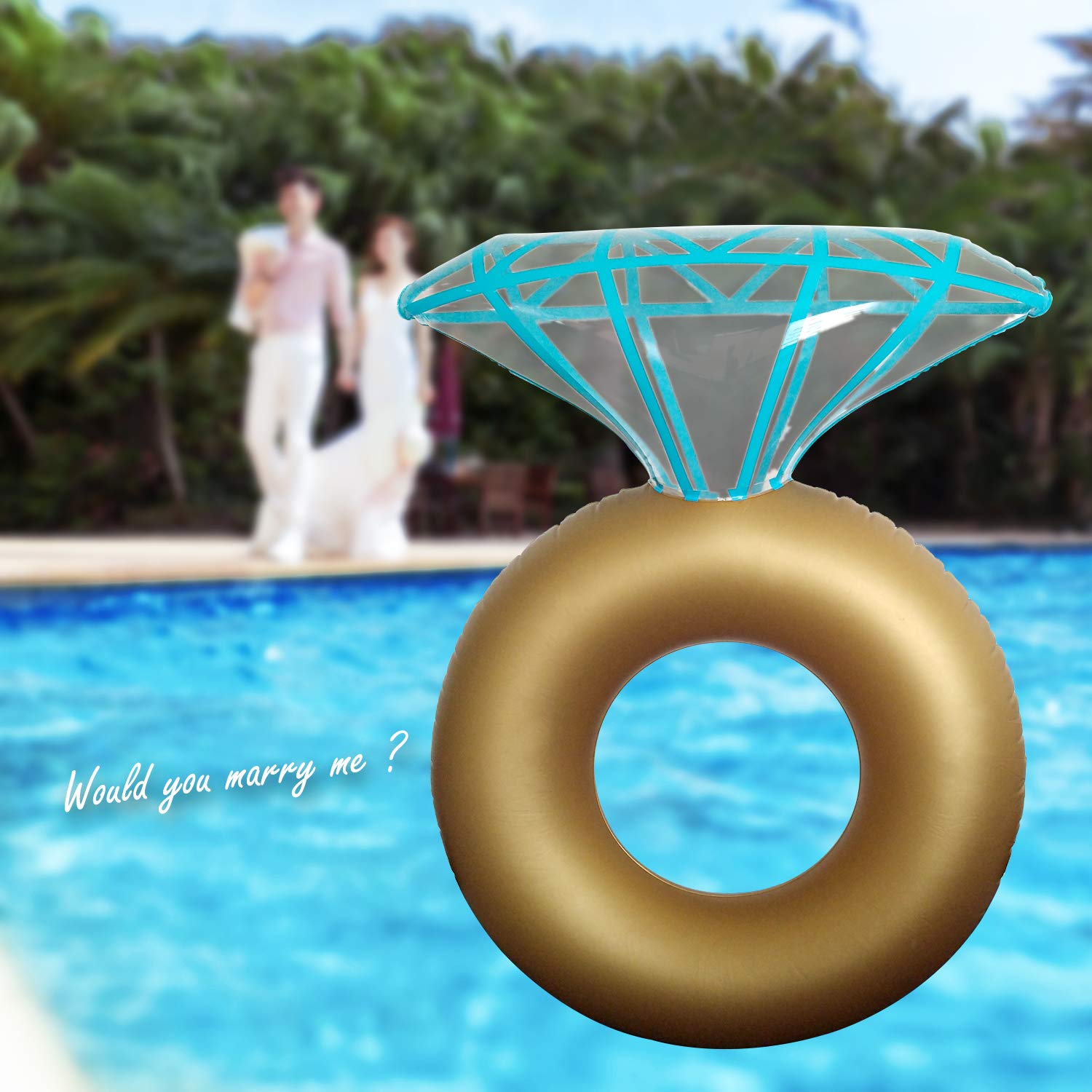 Diamond Ring Pool Float Jasonwell Inflatable Engagement Ring