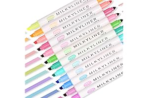 Aesthetic Highlighters Assorted Colors 12 Pack