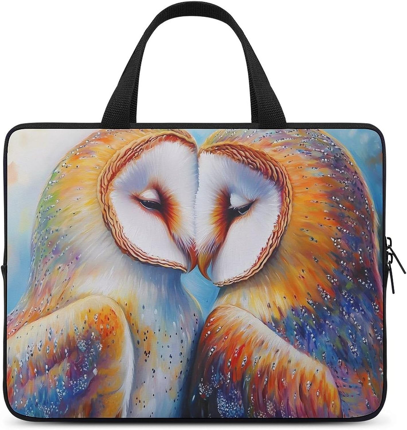 Owls Couple Laptop Bag Lightweight Computer Bag Carrying Case for Work Business