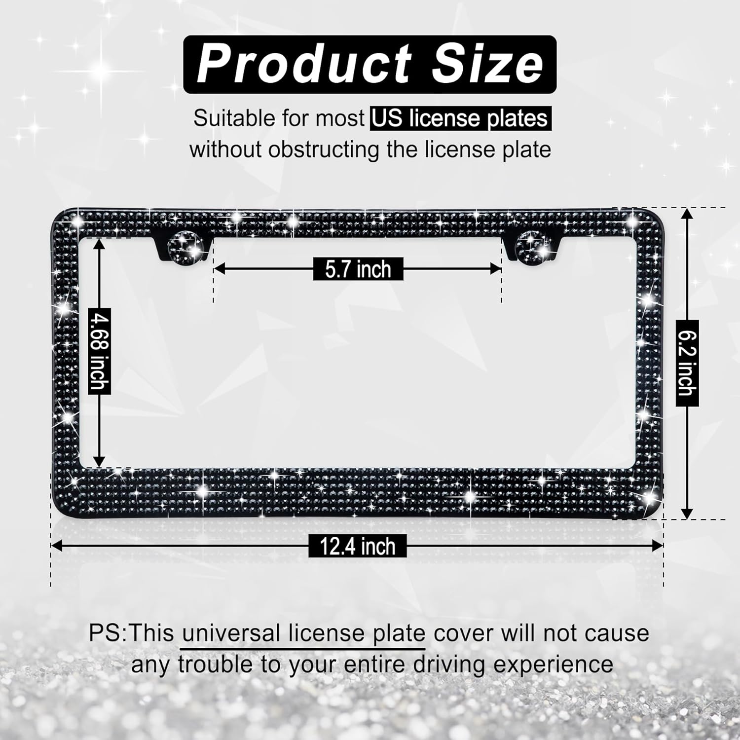 Sparkle in Style: Amiss Rhinestone License Plate Frames Review