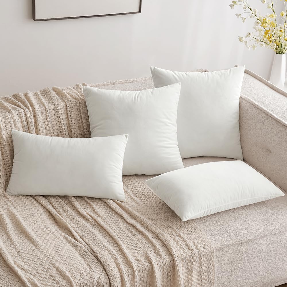 MIULEE Set di 2 Federe per Cuscini in Peluche Super Morbida Copricuscini Divano Cuscino Decorativi Federa Cuscini Quadrate per Cuscino per Divano Camera da Letto Casa 50x50cm Grigio