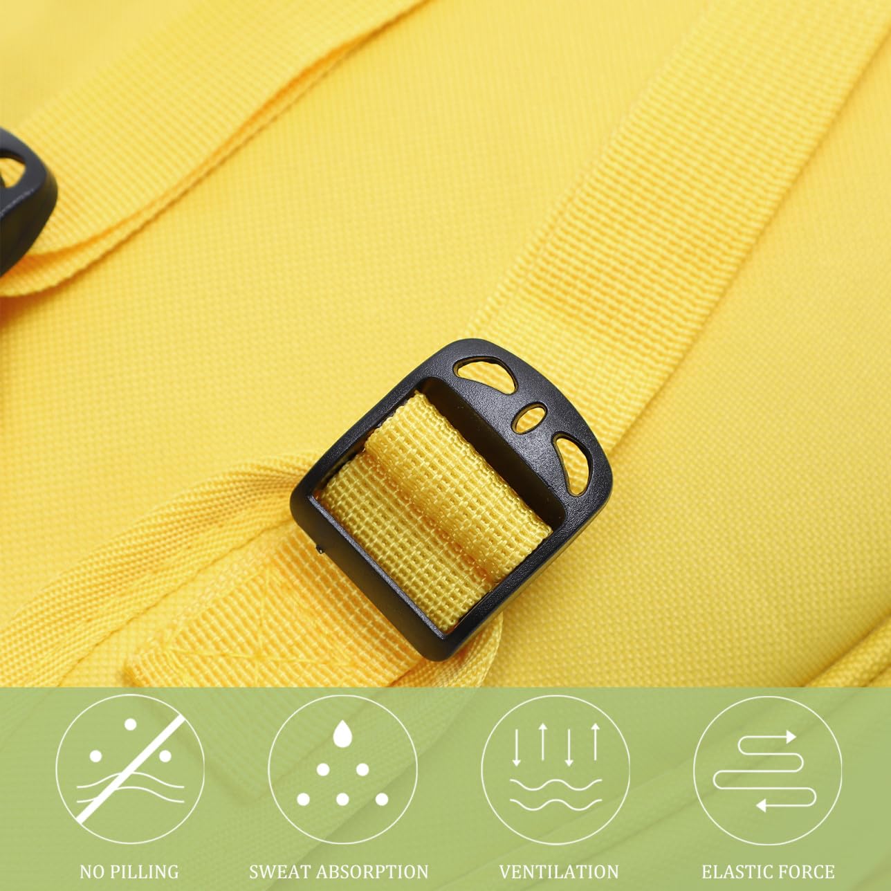 VANZACK Oxford Stoff Ukulelentasche mit Großer Kapazität und Gepolstertem Innenfutter Tragbare Gelbe Tasche für 26-27 Zoll Ukulele für Reisen und Aufbewahrung