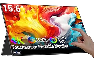 ASUS Portable Monitor Touchscreen USB-C 4K 15.6" HDR HDR10 Display HDR10 IPS