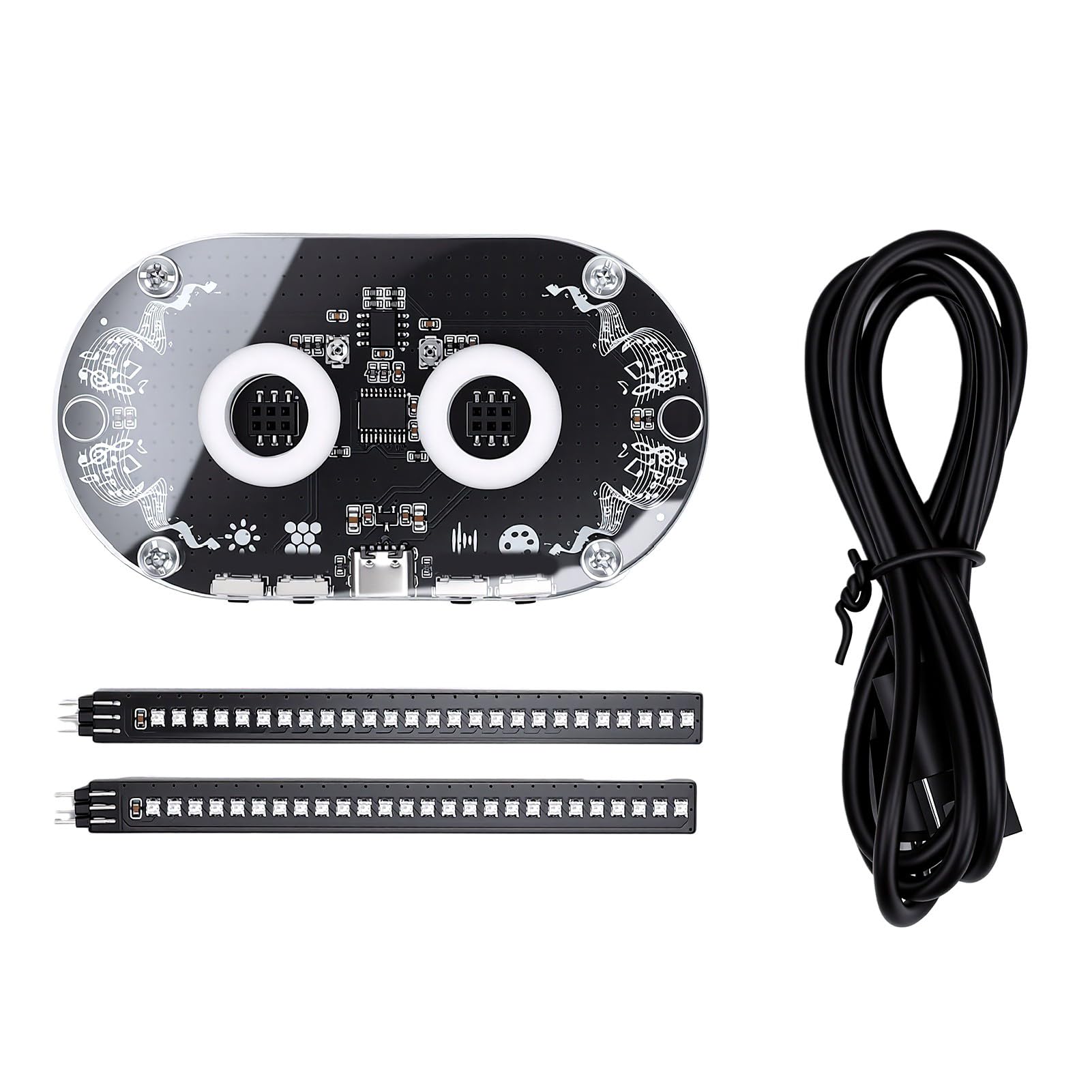 Sxhlseller Luce Musicale RGB, Lampada a Spettro, 26 Chip LED a Colori,