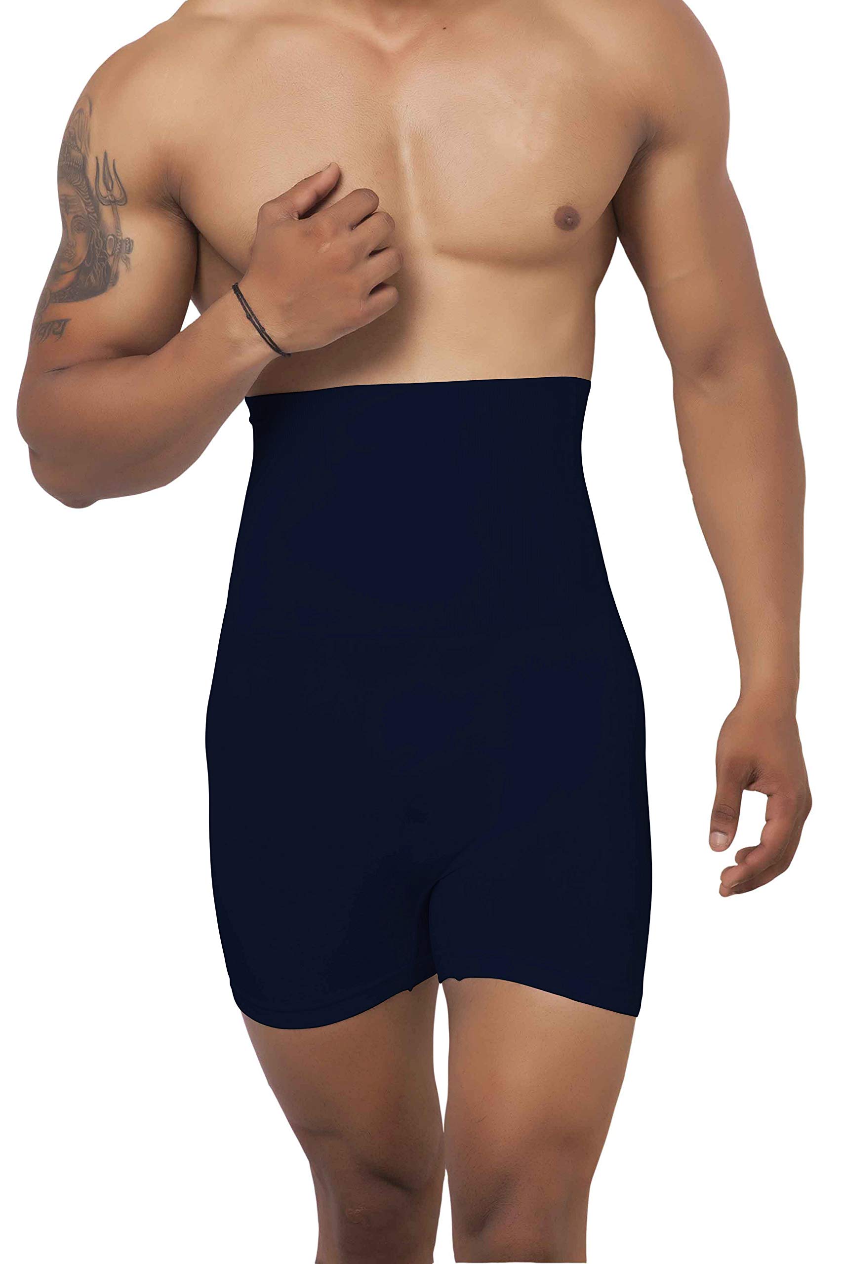 Men Tummy Tucker High Waist Shaper Boxer Brief-image-22