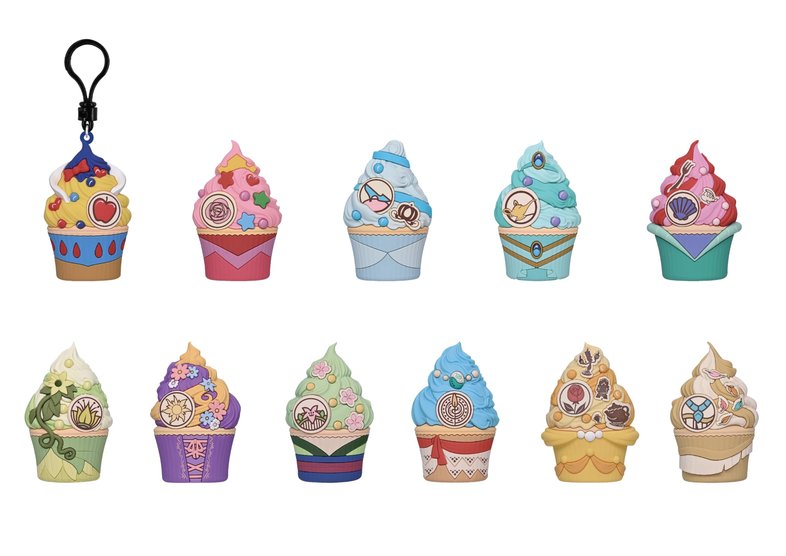 Amazon.com: Disney Princess Cupcakes Series 70 – 3D Foam Bag Clip