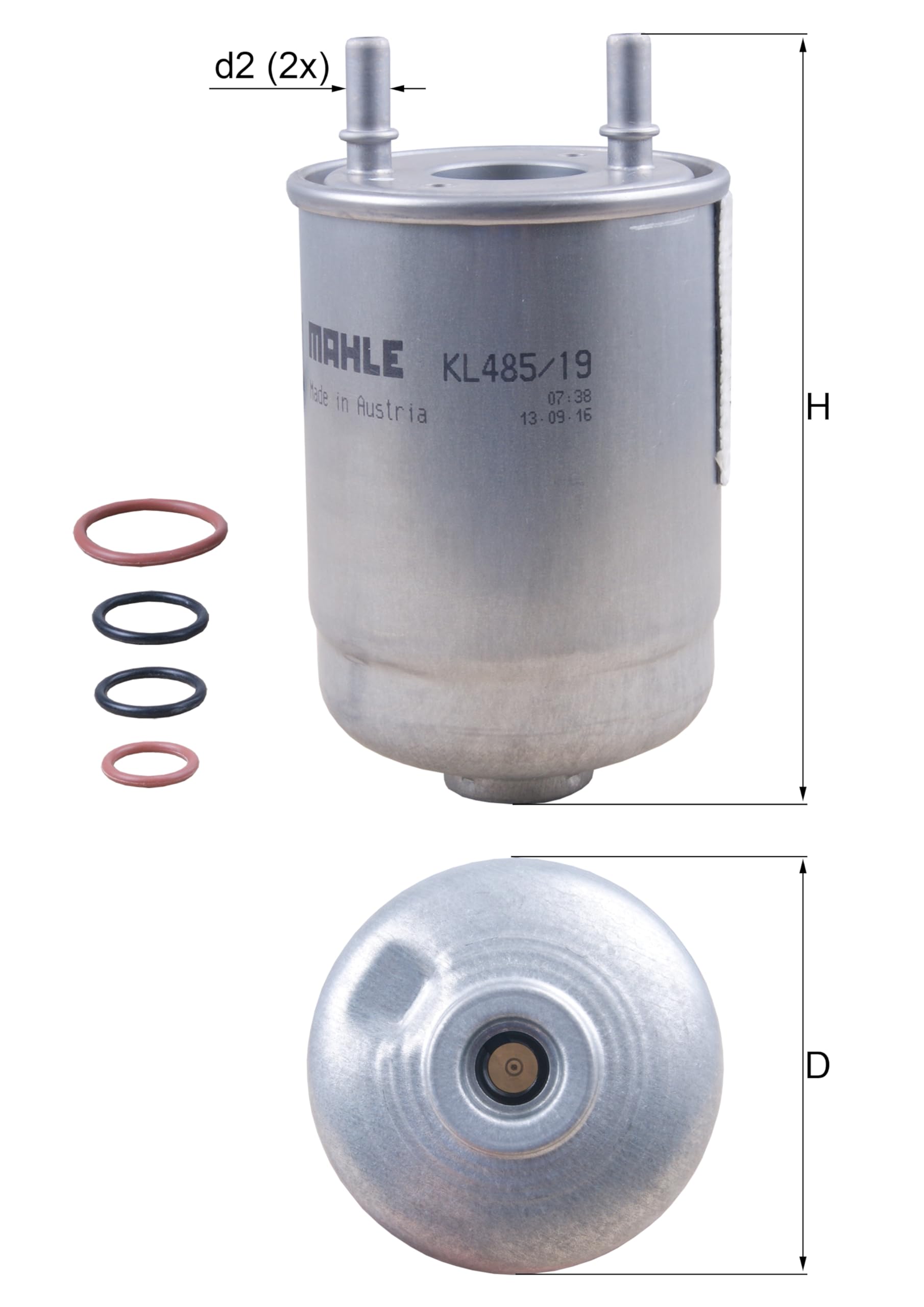 KNECHT Filtre à carburant KL485/19D