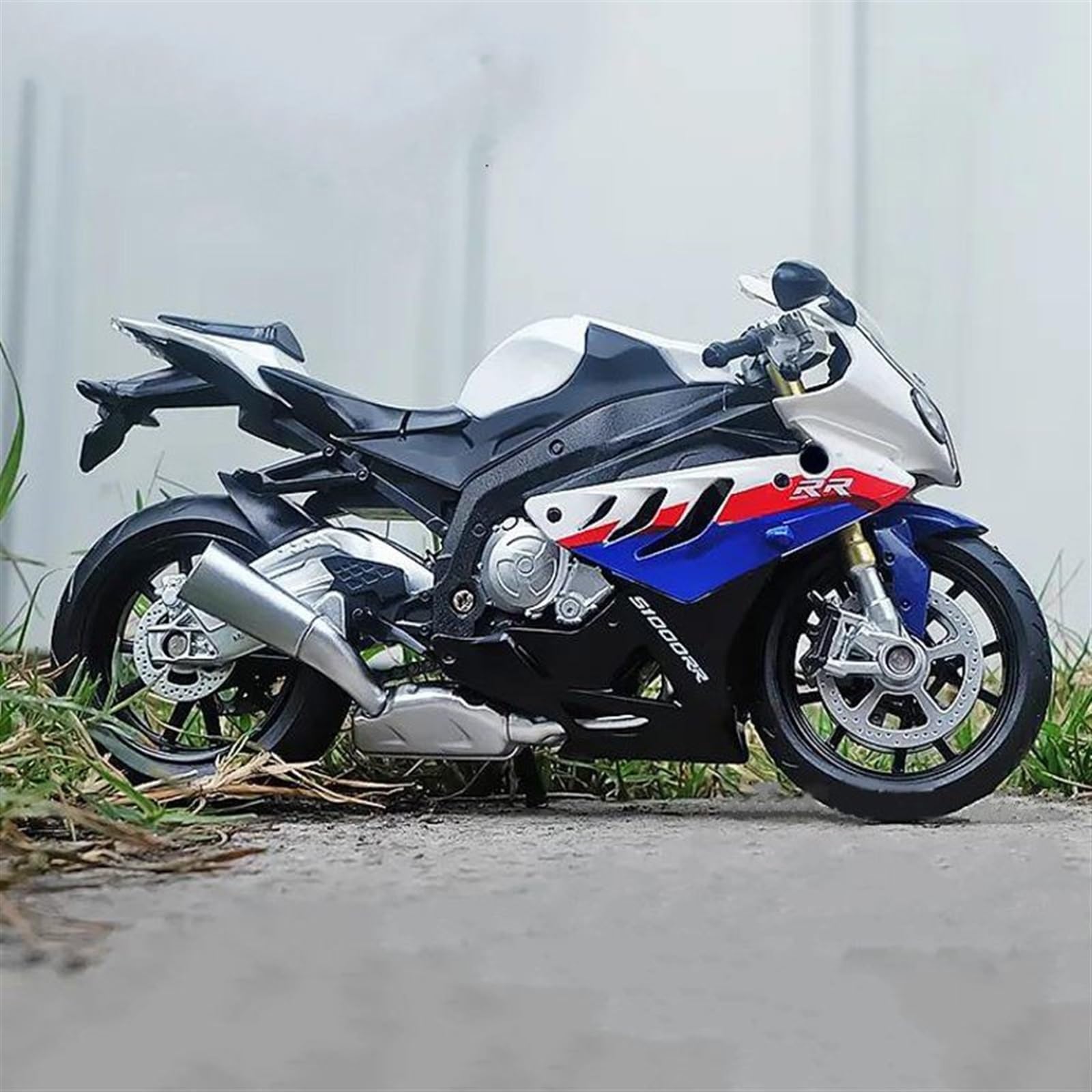 SEYXF Motorbike Toy Motorcycle Simulation Diecast Model Collection Gift 1/12 for BMW S 1000 RR(with Foam Box)