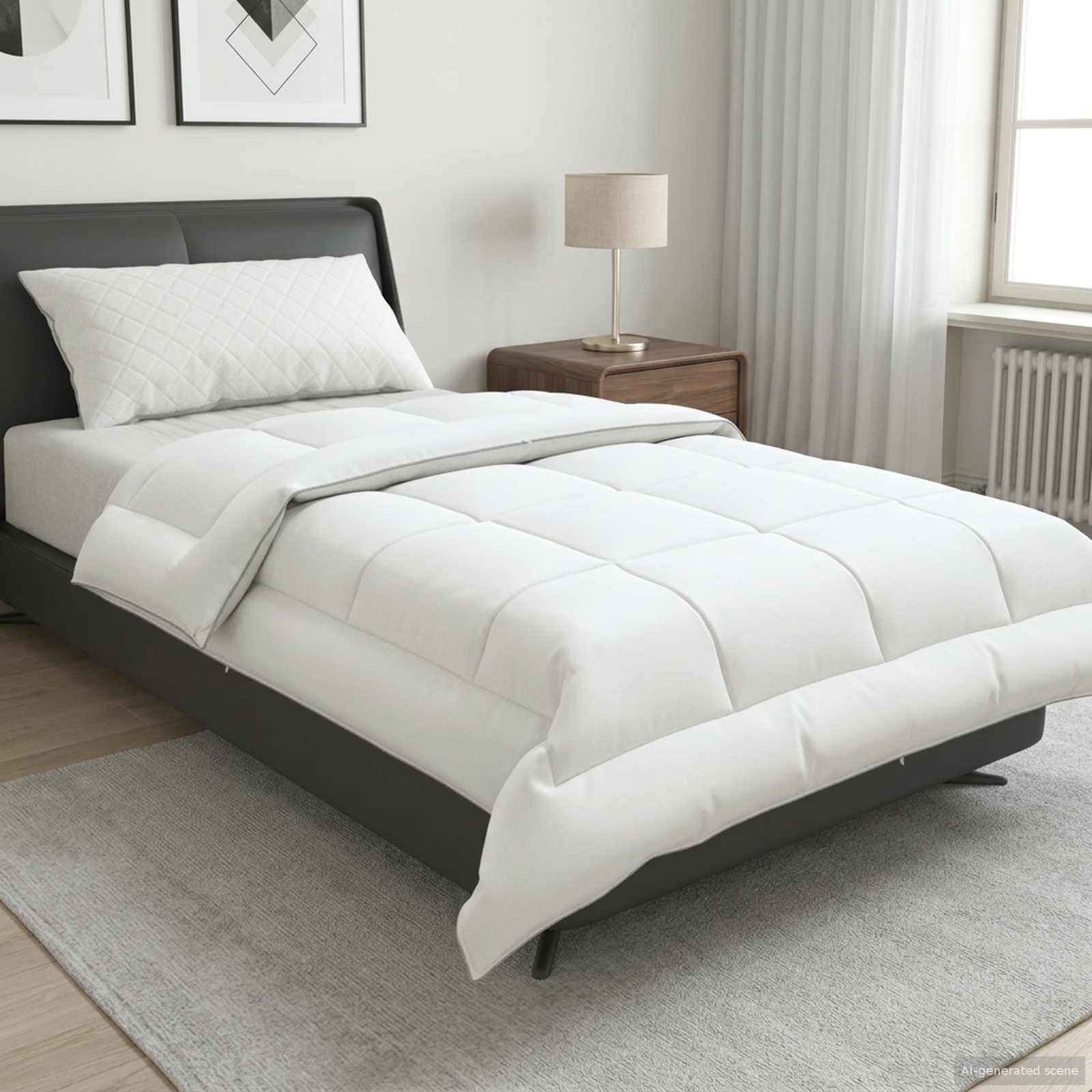 Fengshui Kołdra 140 x 220 cm, 4 pory roku, 220 GSM, biała
