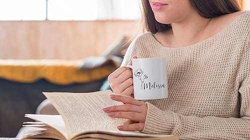 Miniatura 2 de HELLO ACCESORIES Personalized Coffe Mug  Initial Coffee Mug  Ceremic Cup  Personalized Gift  Birth Flower Mug  Tea Cup  Customized Coffee Cup With