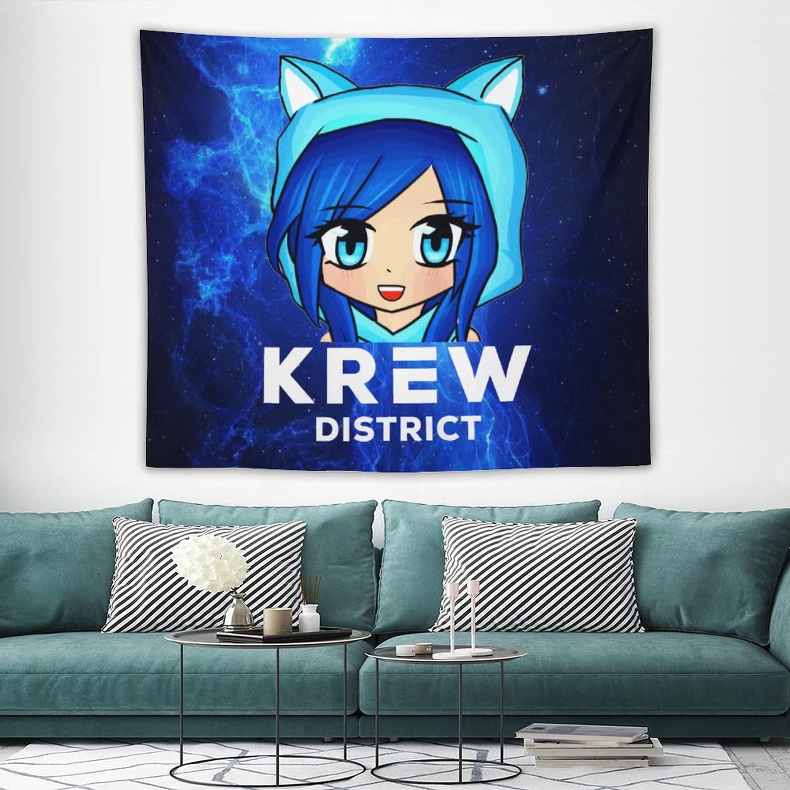 Fashion Tapestry Its_Funneh Living Room Decor Tapestries Art Wall Hanging Cloth Background Decorate 50"x60"