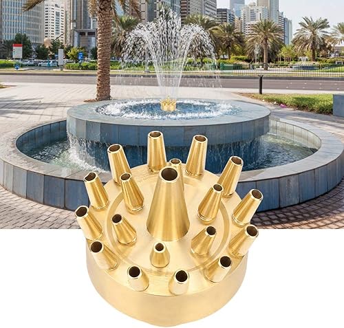 Miniatura 4 de Fdit Cabeza de fuente de estanque, boquilla de pulverización de fuente de agua de jardín, cabezal de rociador, rosca hembra de 1 pulgada