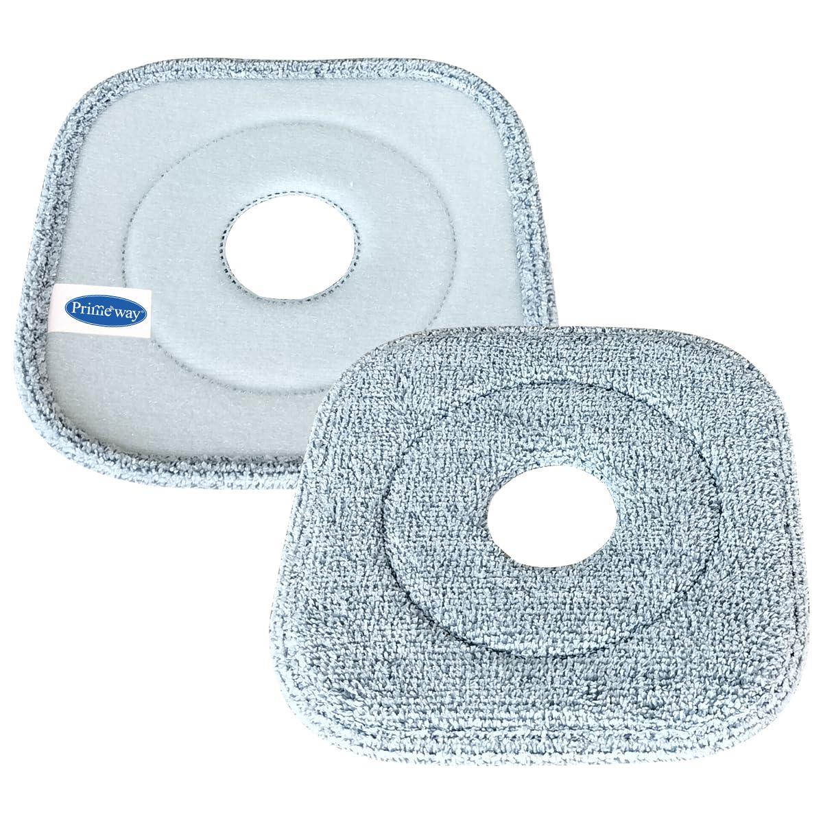 Primeway® Microfibre Square Pad Replacement Refill | 22.5cm | 30g Each | Pack of 2