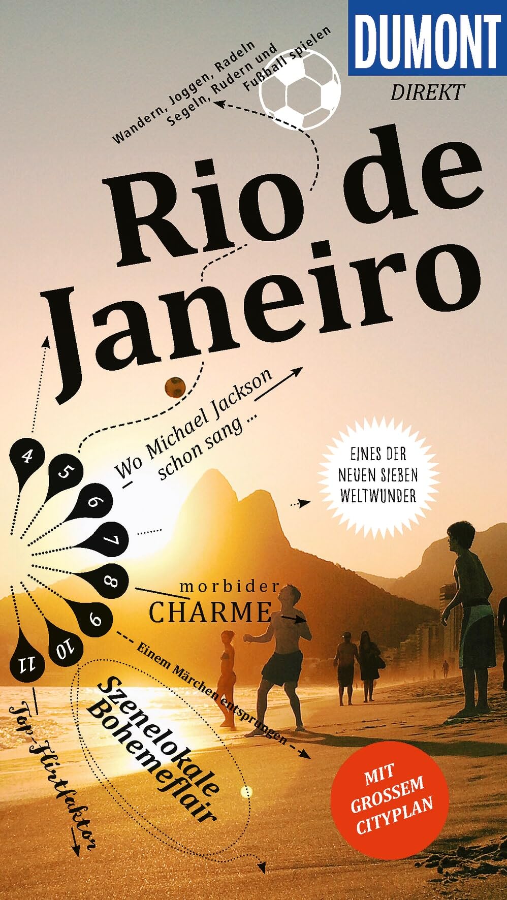 DUMONT direkt Reiseführer Rio de Janeiro: Mit großem Cityplan