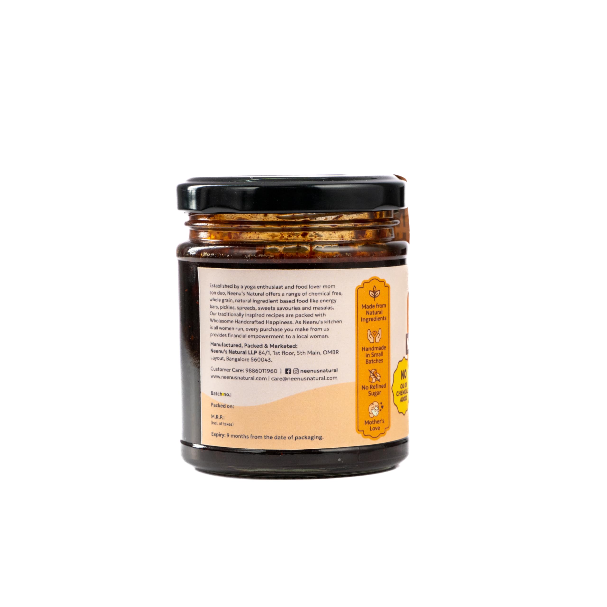 Neenu's Natural Homemade Sweet & Spicy Lemon Pickle - 200gm | Authentic Khatta Meetha Nimbu Achaar | Traditional Indian Achaar | No-Oil | Homemade Style, No Preservatives - Image 3 thumbnail