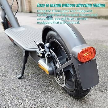 Parafango Posteriore Per Xiaomi M365 - Con Fanale E Gancio Trasporto