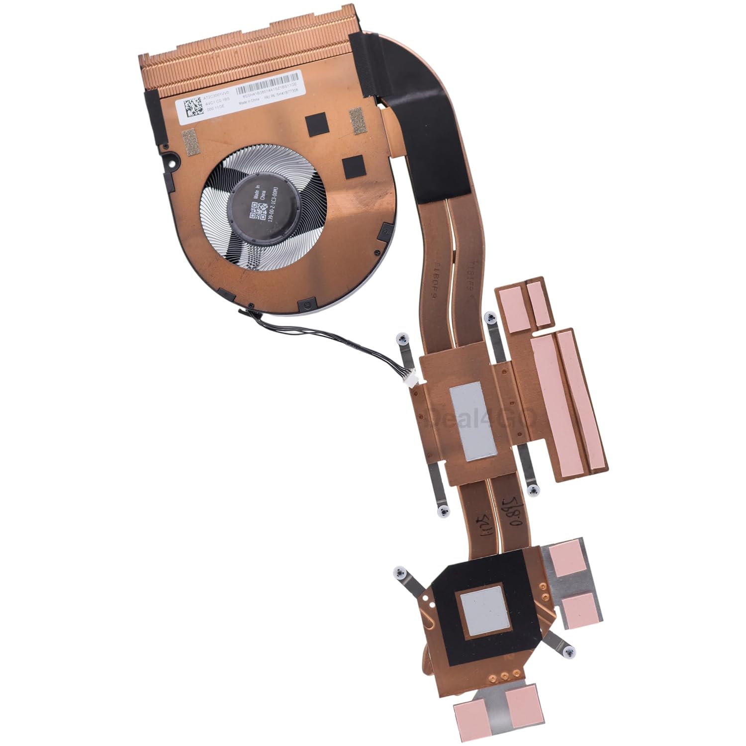 Deal4GO CPU Cooling Fan Heatsink Thermal Module Assembly 5H41B77308 Replacement for Lenovo Thinkpad P15V T15P Gen 3 with Intel CPU (Discrete)