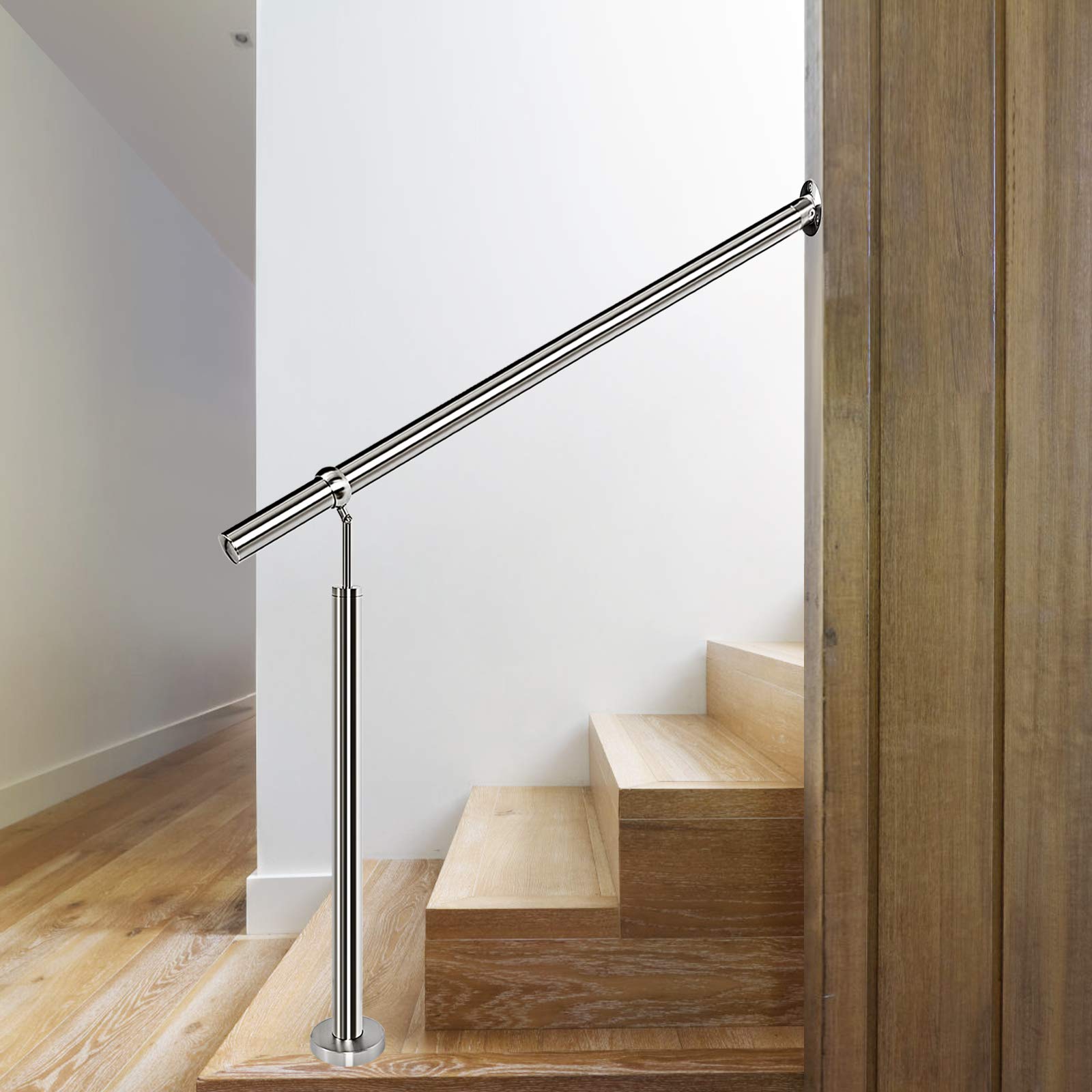 Handrails 14 Step,304 Brushed Stainless Steel Handrail Railing,Wall