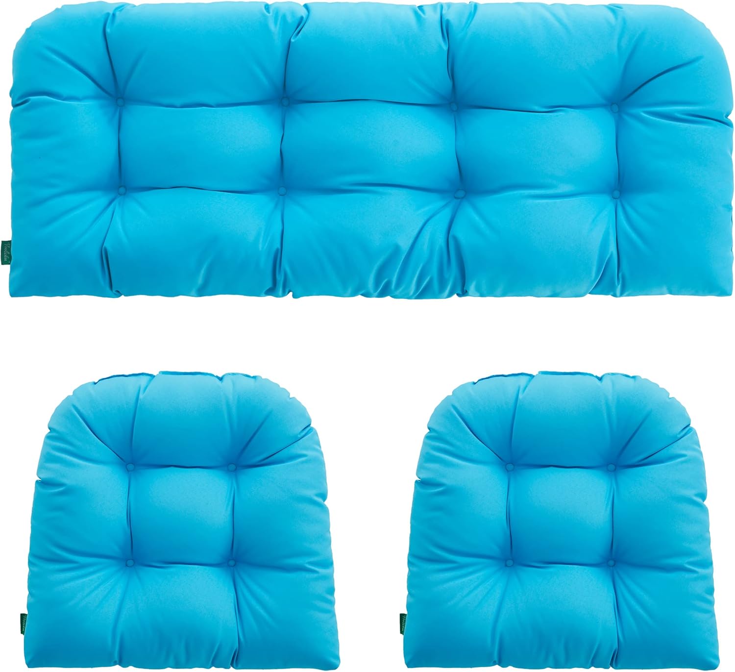 YOOZEKU Outdoor/Indoor All Weather Tufted Wicker Chair