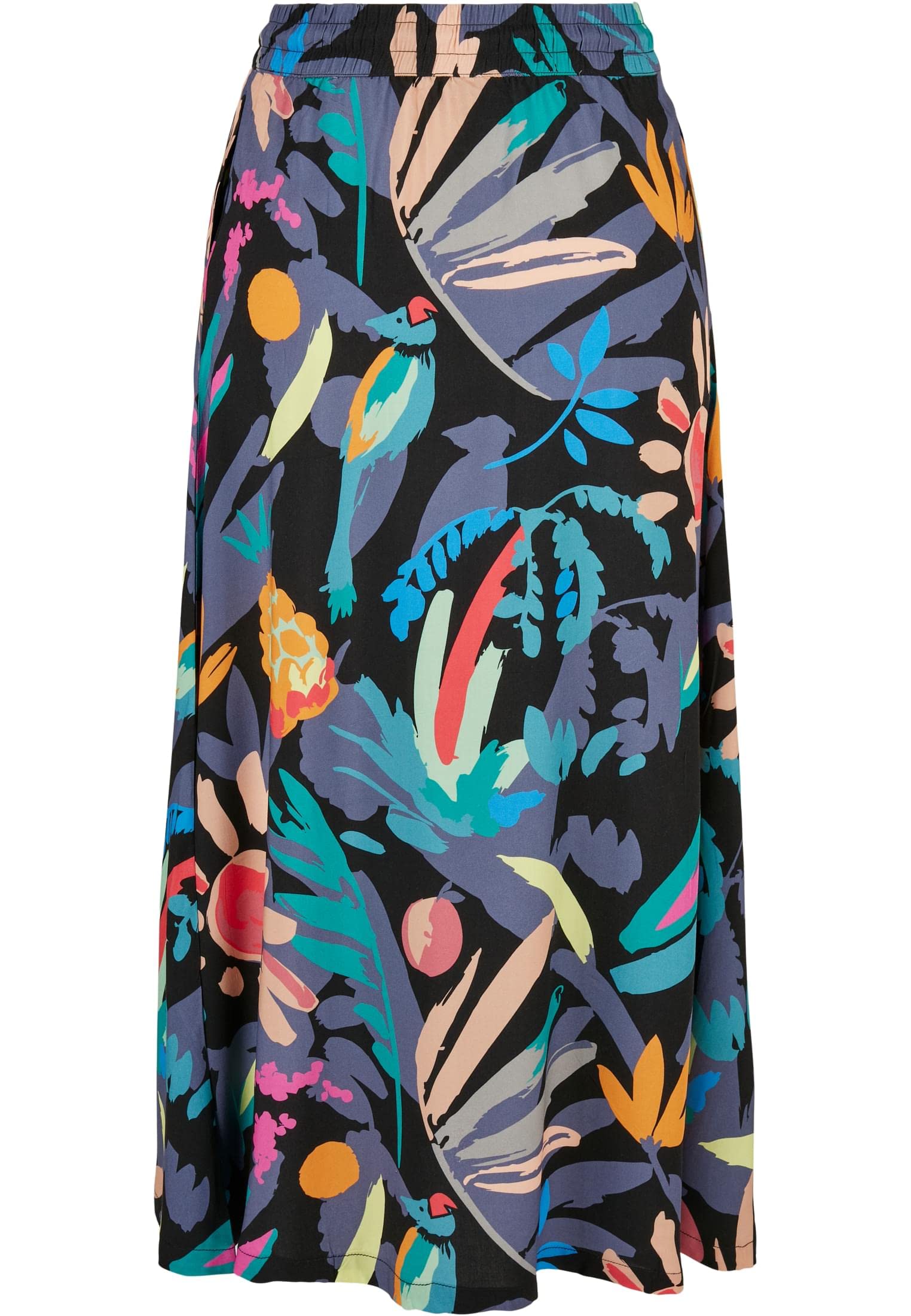 Urban Classics Damen Ladies Viscose Midi Skirt