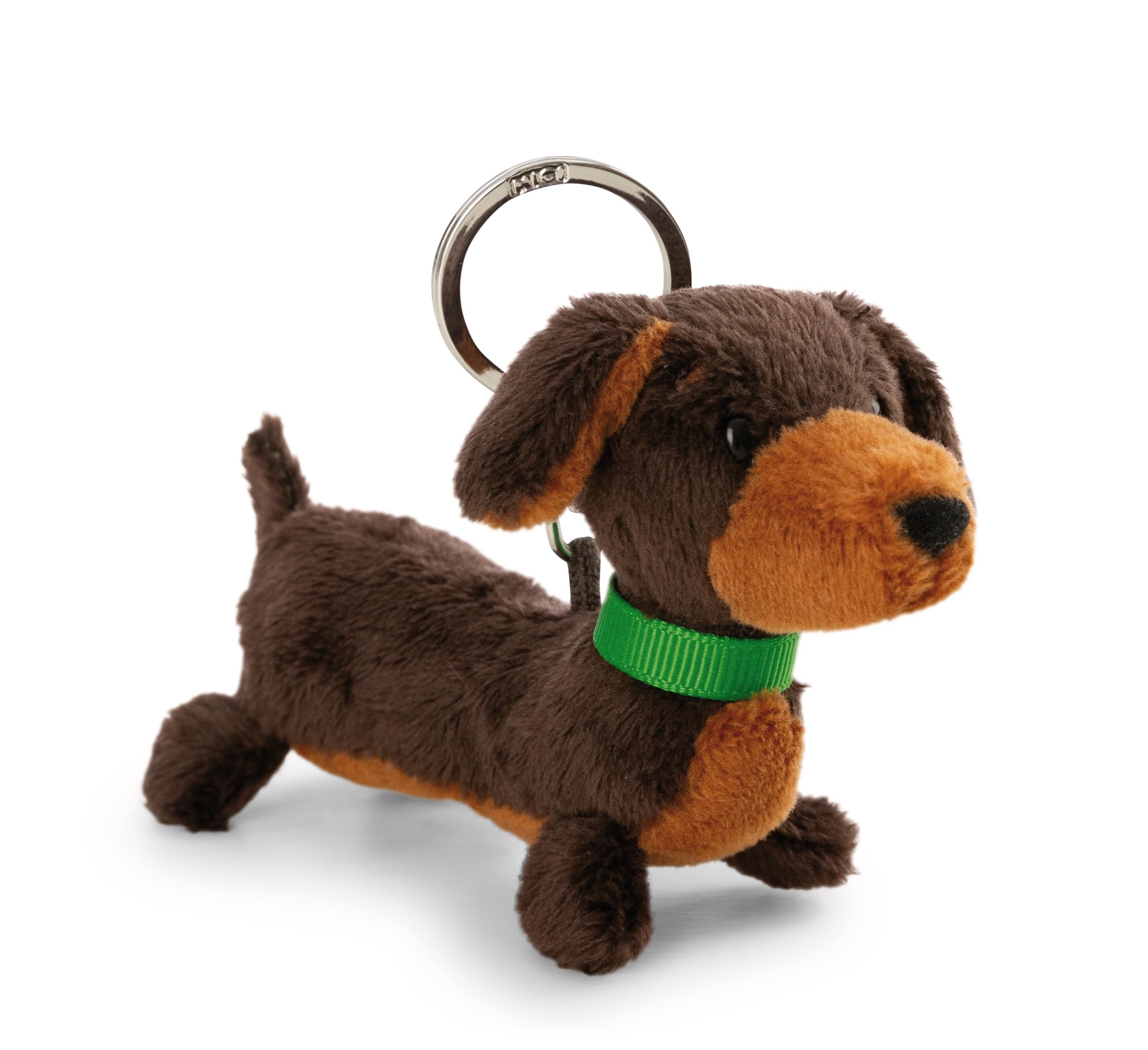 NICI Dachshund Key Ring - 10 Cm Brown Plush Keychain For Backpack, Bag, Or Keys - View #8