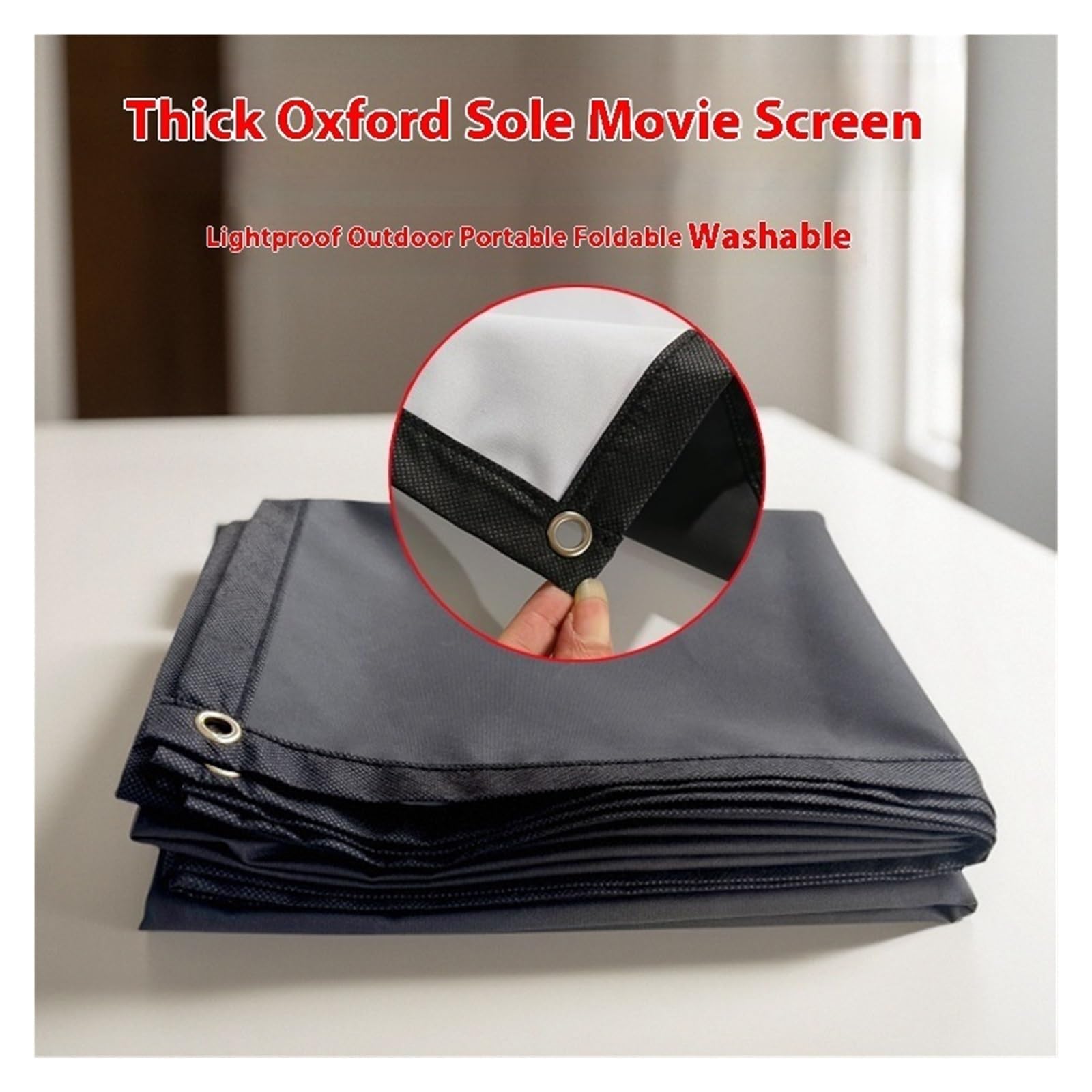 Home Cinema Portatile HD Dello Schermo Del Proiettore Da 60 72 84 100 110 Pollici Per Proiezione Interna Ed Esterna,per il fai da te domestico(150-inch,4:3)
