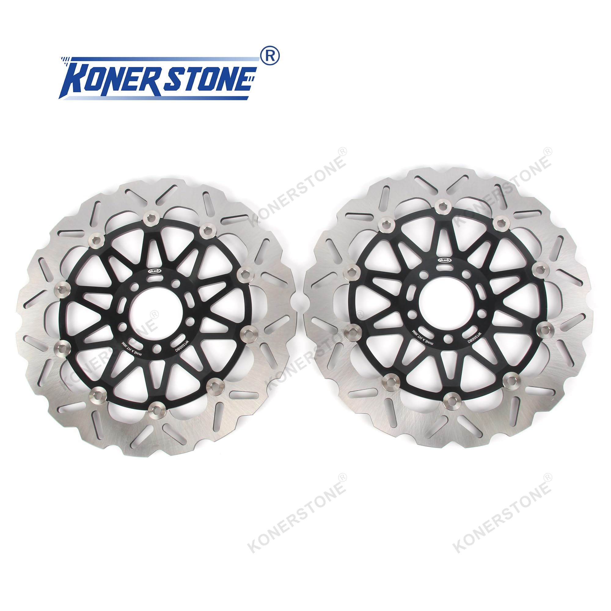 Disques de frein avant pour ZZR1100 1993-2001 / Ninja ZX12R 2000-2003 / ZZR1200 2002-2005 Motorcycle ZZR1100 Accessories ZZR ZZR 1200 ZX-12R Noir 1994 1995 1996 1997 1998 2001 2004