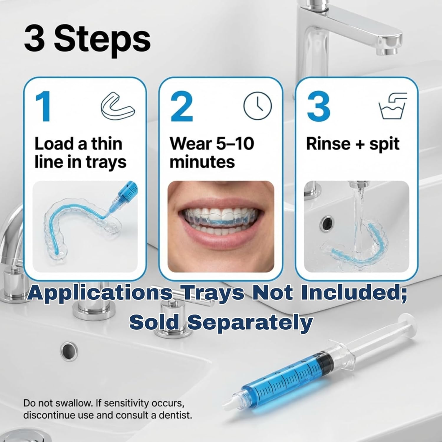 Remineralization Gel - 5 Syringes of Gel. Remineralizing and Reduces Teeth Sensitivity After Teeth Whitening Treatment