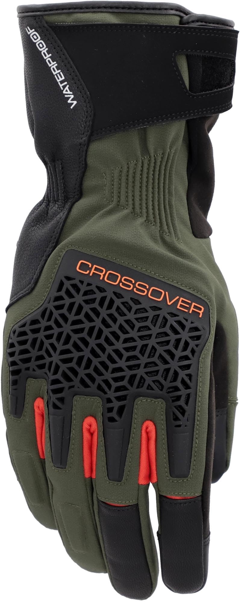Acerbis Crossover WP wodoodporne damskie rękawice motocyklowe, czarny/zielony, S