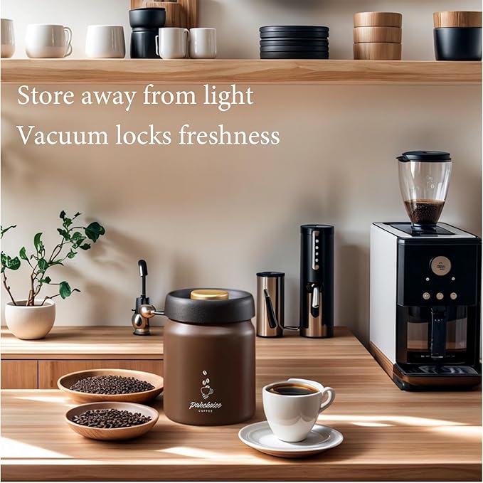 Frasco Hermético al Vacío para Café, Acero Inoxidable 316, 900ml miniatura 2