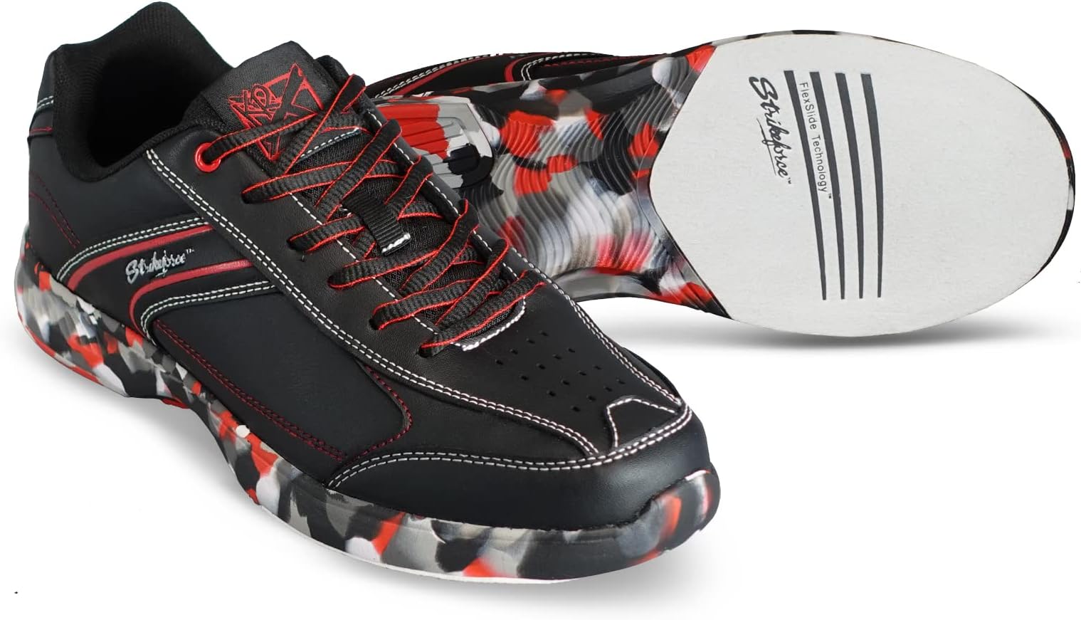 Flyer Lite Mens Bowling Shoe Red Camo with FlexSlide Technology