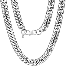 U7 Mens Cuban Link Chain Necklace for Men 3.5/6/9/12mm Franco Curb Chain