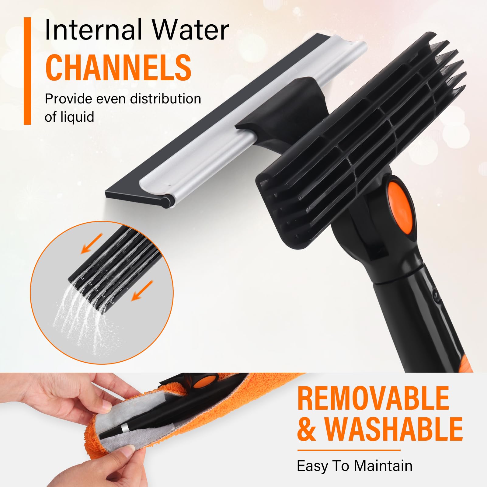 Snapklik.com : Window Squeegee Professional,2-in-1 Window Cleaning ...