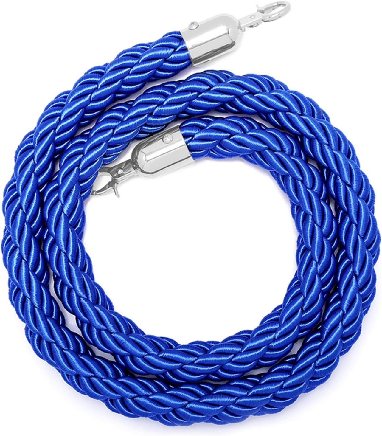 32 mm de grosor, seguro, con gancho de acero inoxidable (azul, 80 cm), resistente a la intemperie, ideal para actividades al aire libre, camping, Emerncy Pness