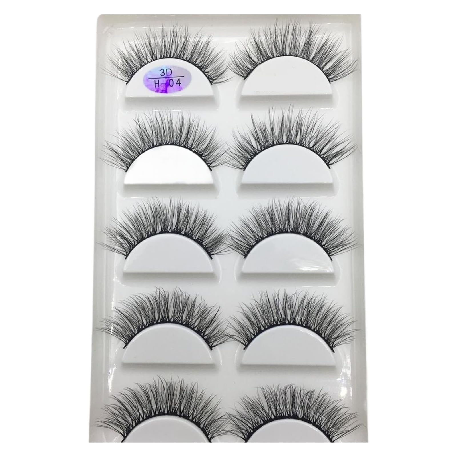 UAMOU 10 50 Boxes 5 Pairs 3D Mink False Eyelashes Hair Natural Cross Long Messy Makeup Fake Eye