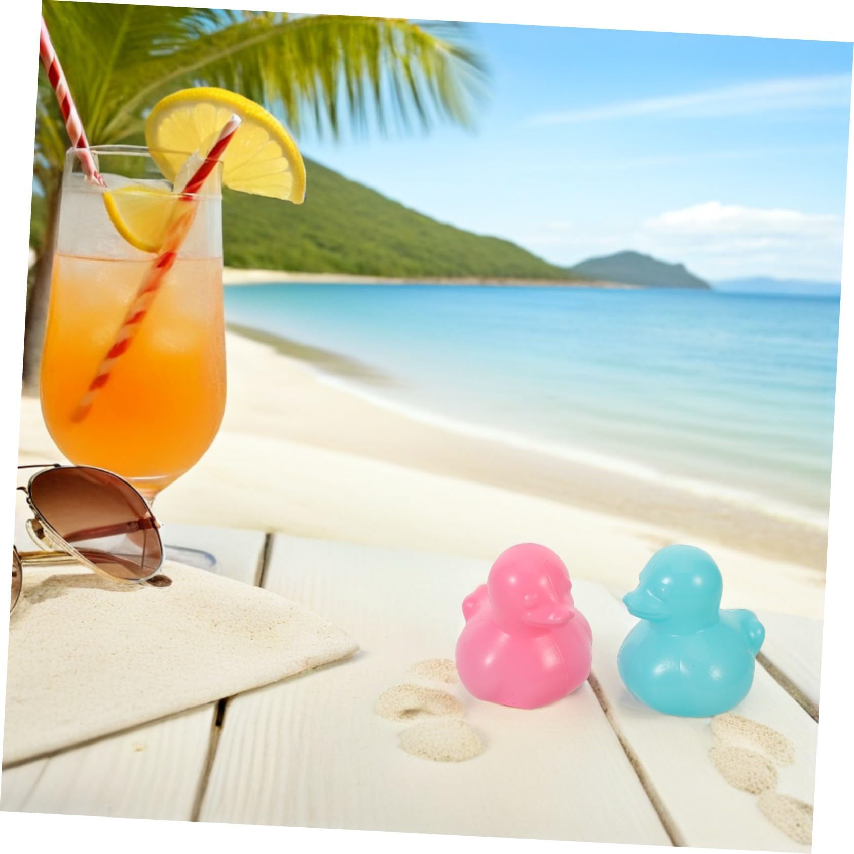 TOYANDONA 64pezzi Giocattoli per Ragazzo Ragazza Ragazza per Piscina Accessori per Bagnetto Palline Colorate Forma di Anatra Giocattoli per Doccia Giocattolo per Bagnetto per Ragazzo