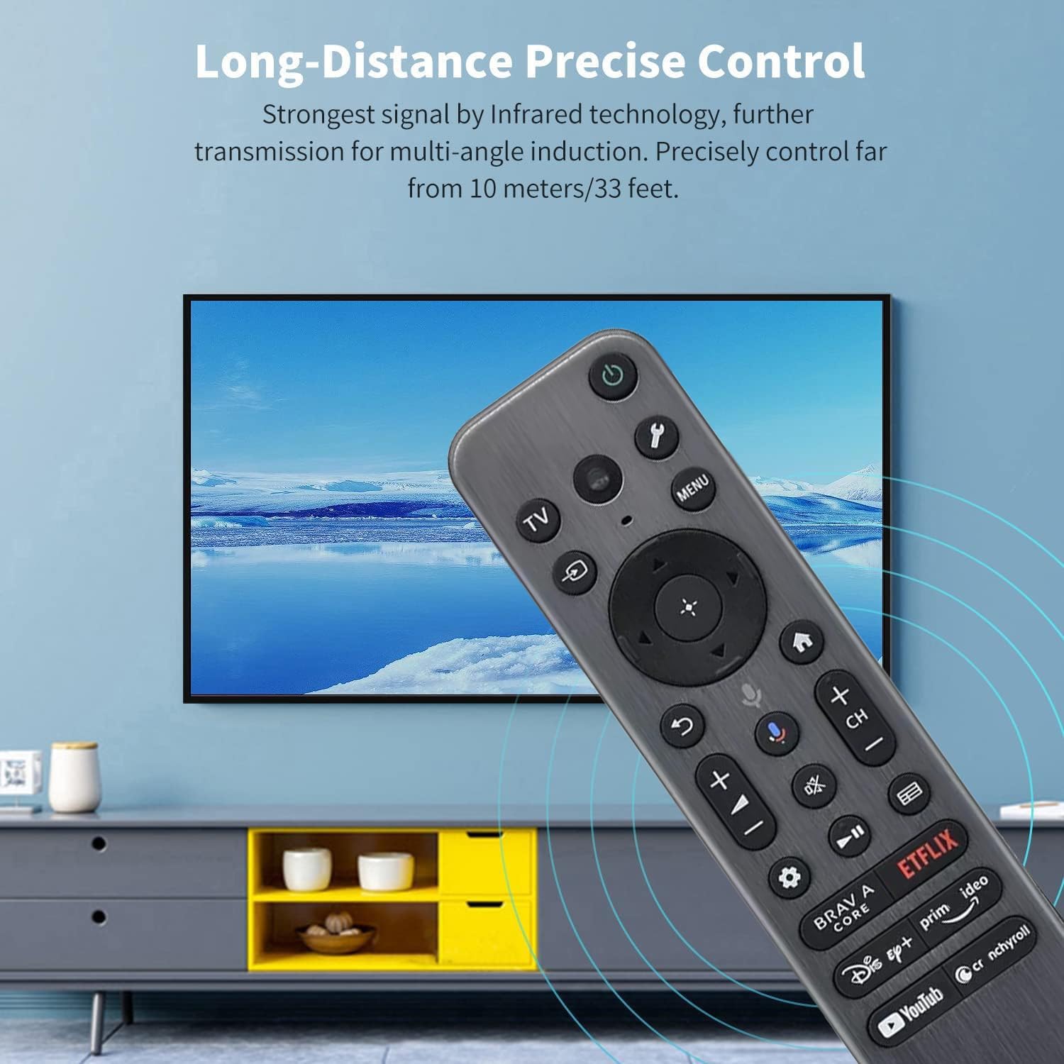 Amazon | RMF-TX910U 音声リモコン 交換用 Sony Smart Bravia TV OLED
