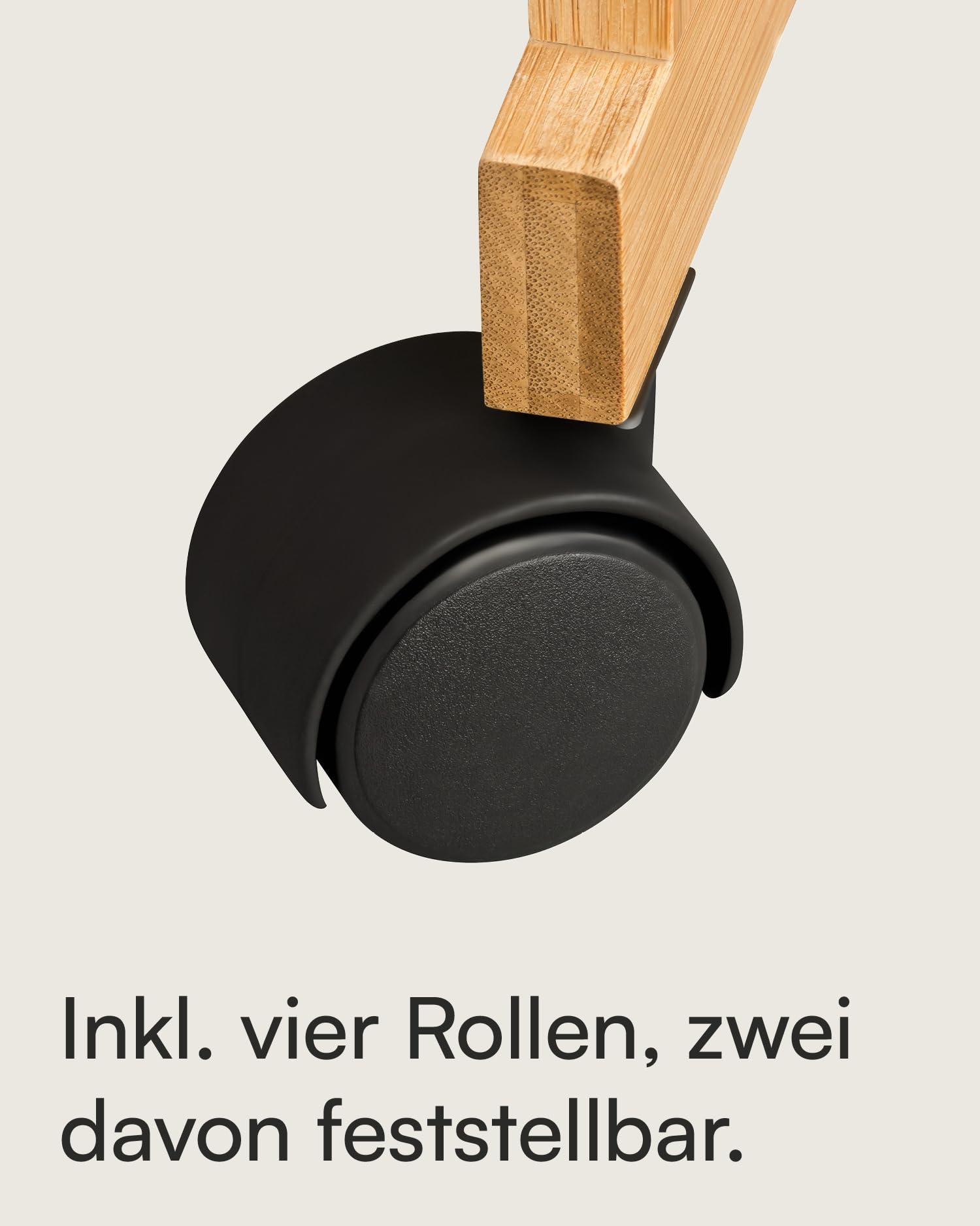 shelfmade Nischenregal Bambus - Küchenwagen schmal - Badregal Rollwagen - Küchenregal weiß, Nischenwagen mit 3 Körben - Holzregal, Badregal stehend