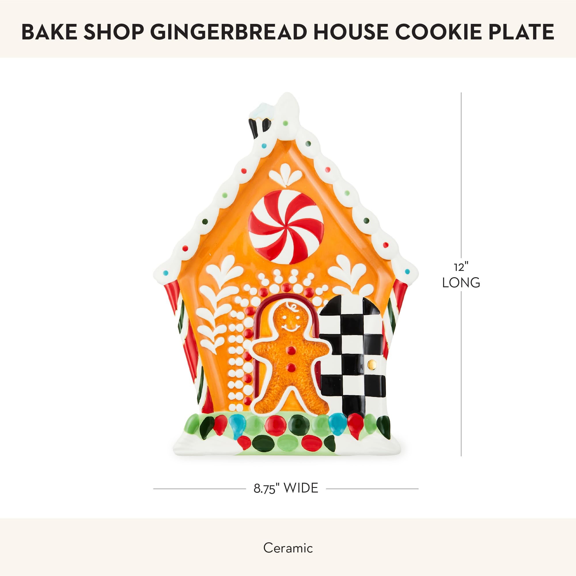 Amazon.co.jp: MACKENZIE-CHILDS Bake Shop ジンジャーブレッドハウス