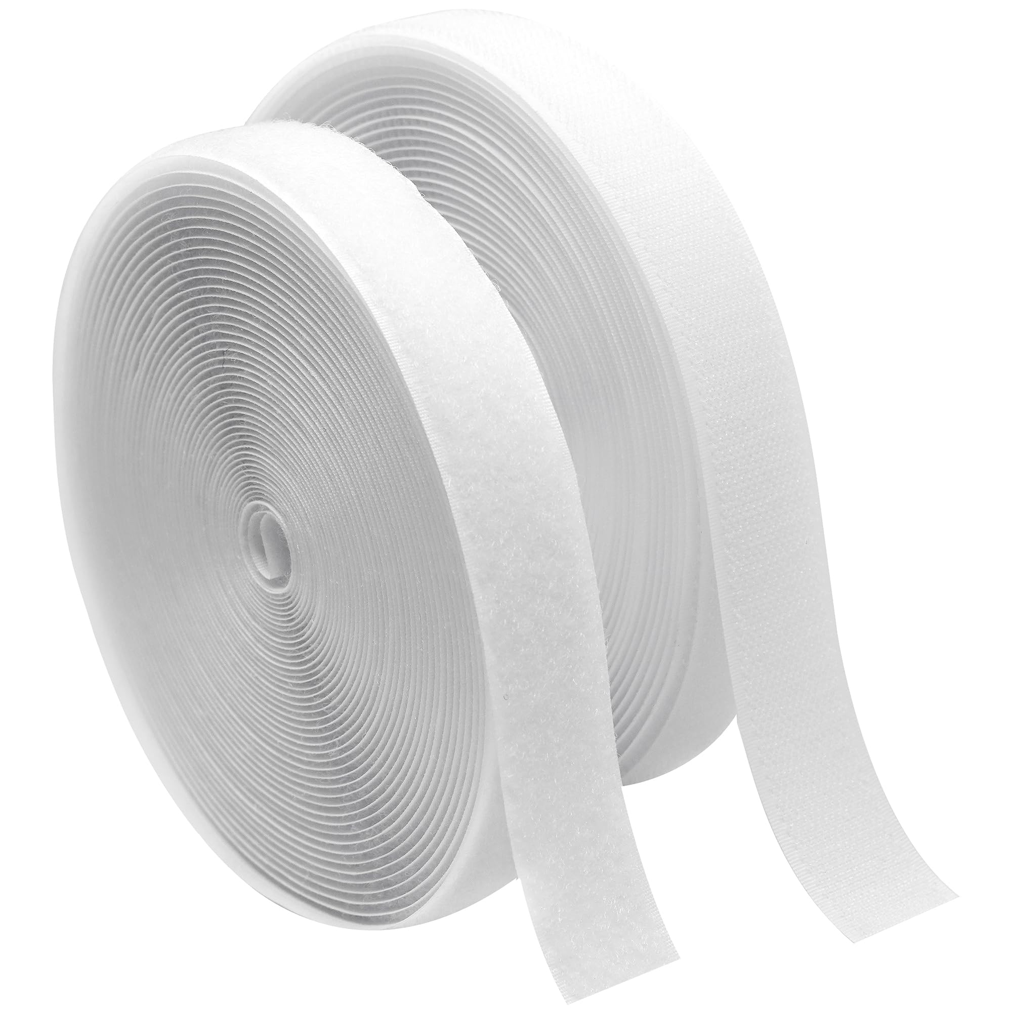 ECOHomes 1 Inch Wide x 33 FT Sew On Hook and Loop Tape for Fabric Roll, Sewable Sew-On Strips for Clothing, Clothes, Fabric | No Adhesive Sewing