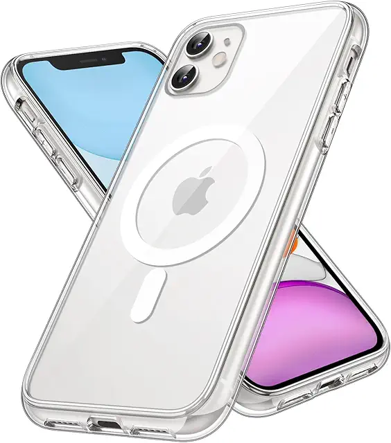 JETech Magnetic Case for iPhone 11 - MagSafe Wireless Charging, Shockproof Bumper