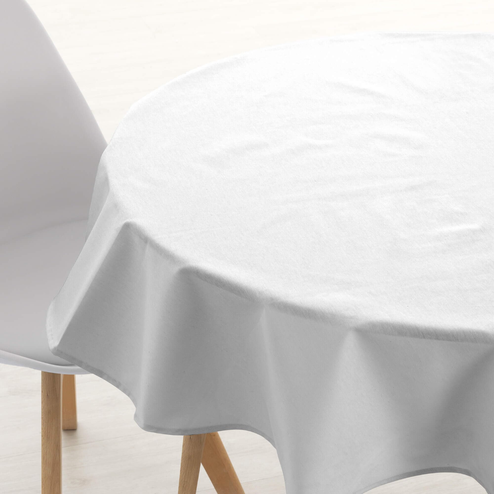 BELUM | Round Tablecloth Diameter 100 Resinated Stain Resistant Levante 103, Tablecloth Cotton Fabric