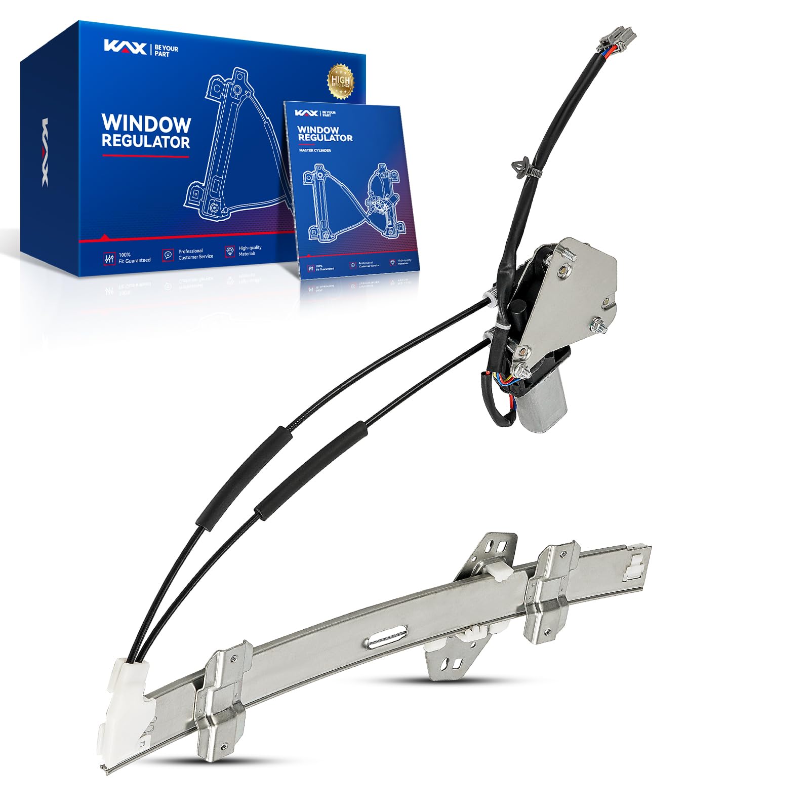 KAX Front Left Power Window Regulator w/Motor for Honda Accord 1994-1997