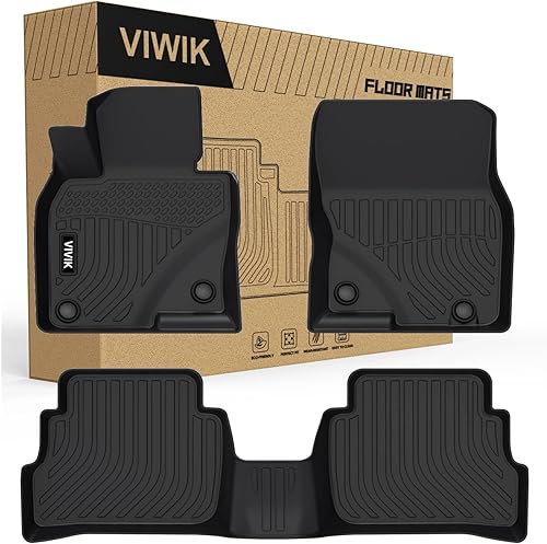 Miniatura 40 de VIWIK - Alfombrillas para Nissan Pathfinder de 7 plazas 2013-2020 / QX60/ JX35 2013 2014-2020, juego completo de alfombrillas de coche
