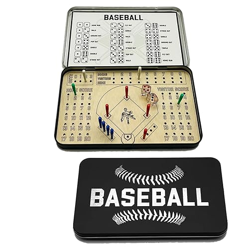 Baseball Travel Game,Tabletop Baseball Games,Baseball Board Game,Travel Car Game Table