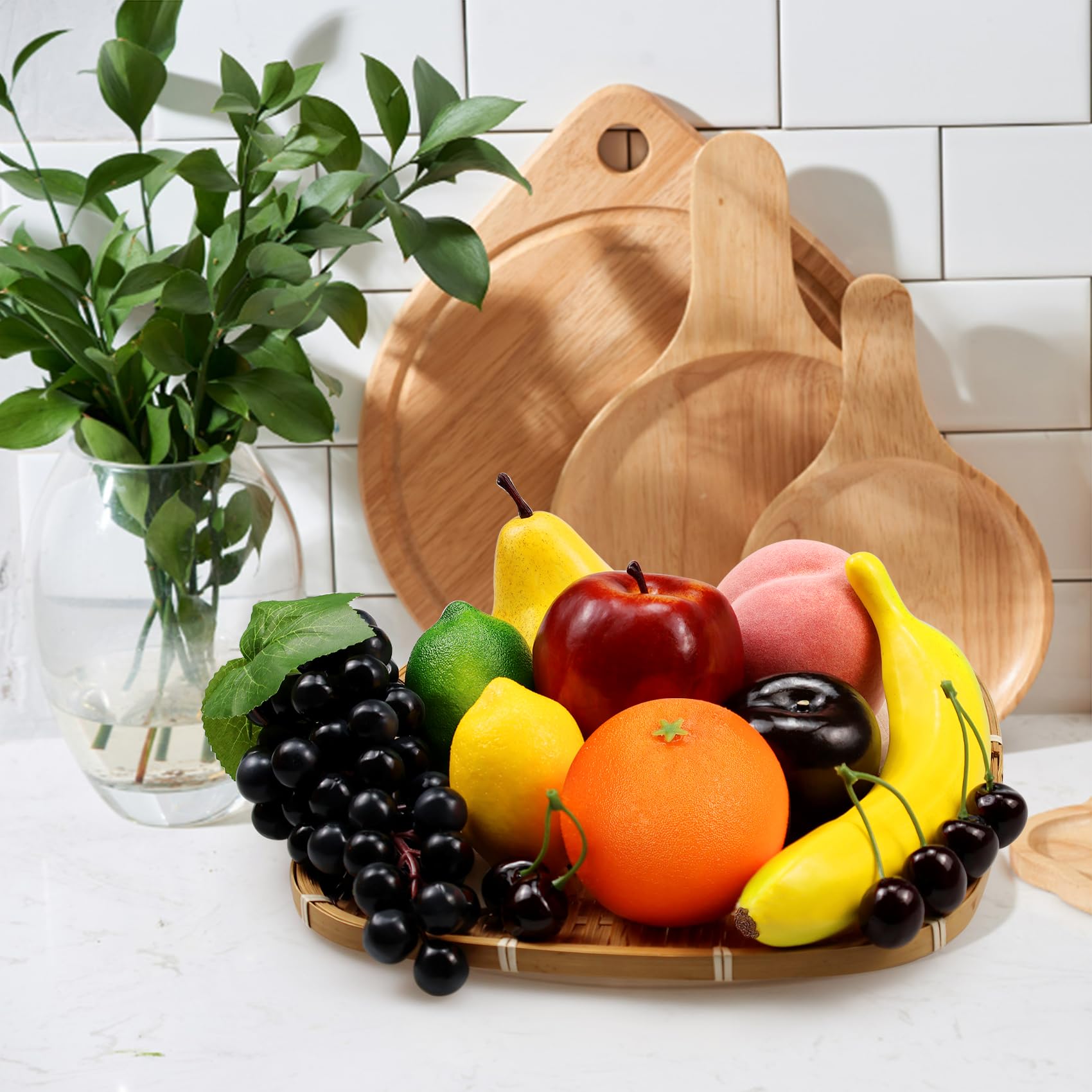 Amazon.com: Lorigun Artificial Fruits Set for Decoration Fake