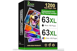 Remanufactured 63XL Tri-Color Ink Cartridge