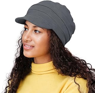 Oversize Satin Lined Baseball Cap Newsboy Cap Winter Hat for Frizzy Curly Hair
