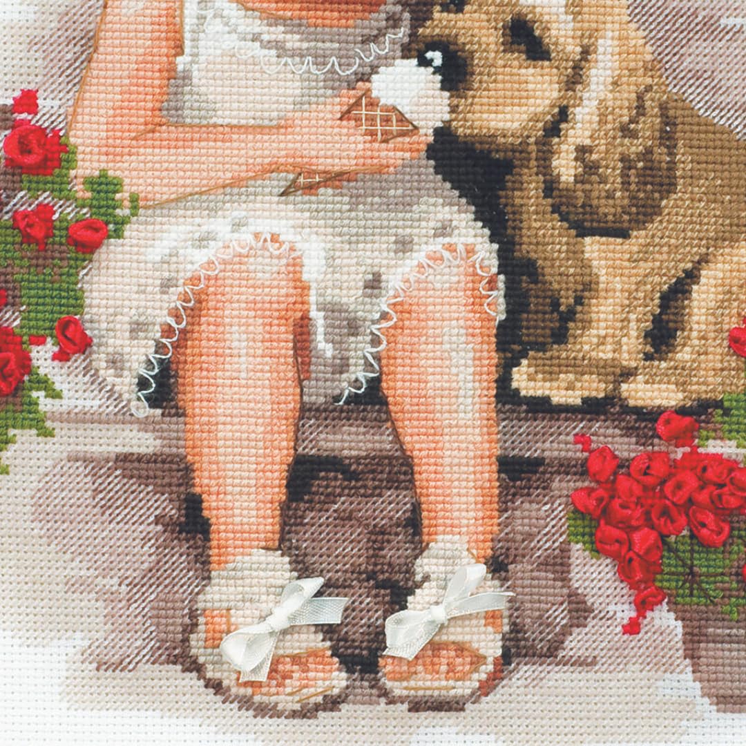 RIOLIS Counted Cross Stitch Kit 30x30cm - Sweet Tooth (14 Count), Punto croce kit da ricamare, Kit ricamo punto croce